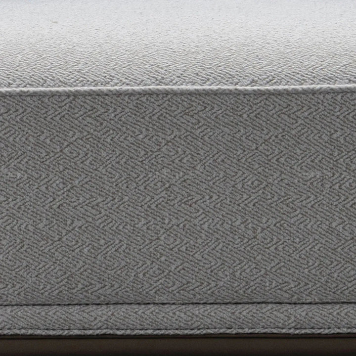 Minimalist mixed weave fabric modular armless 2 seater sofa eleganza color swatches.