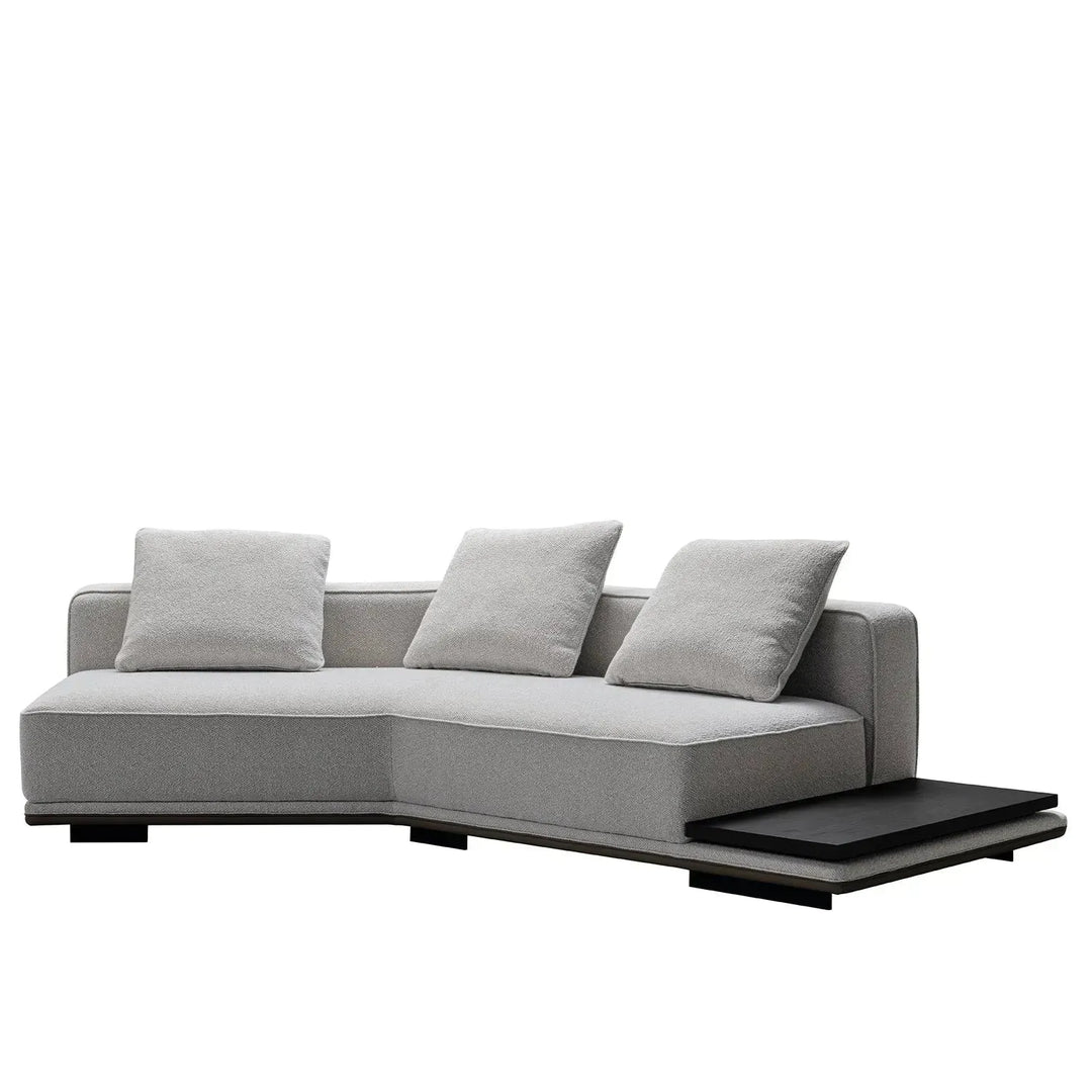 Minimalist mixed weave fabric modular l shape sectional sofa eleganza 4+l with context.