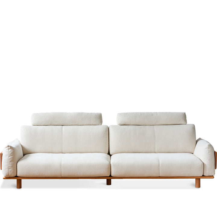 Scandinavian Chenille Velvet Fabric 4 Seater Sofa BESSEN