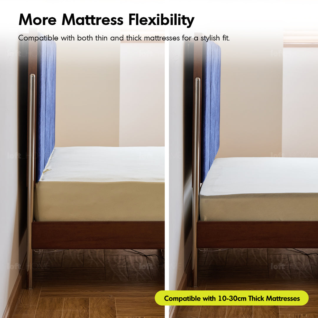 Vintage boxwood chenille velvet fabric bed lianne detail 9.