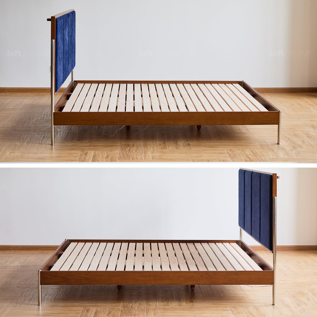 Vintage boxwood chenille velvet fabric bed lianne detail 33.