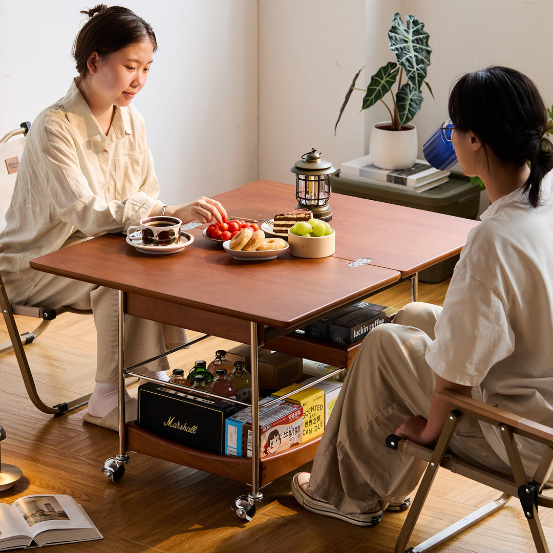 Vintage boxwood extendable coffee table versa material variants.