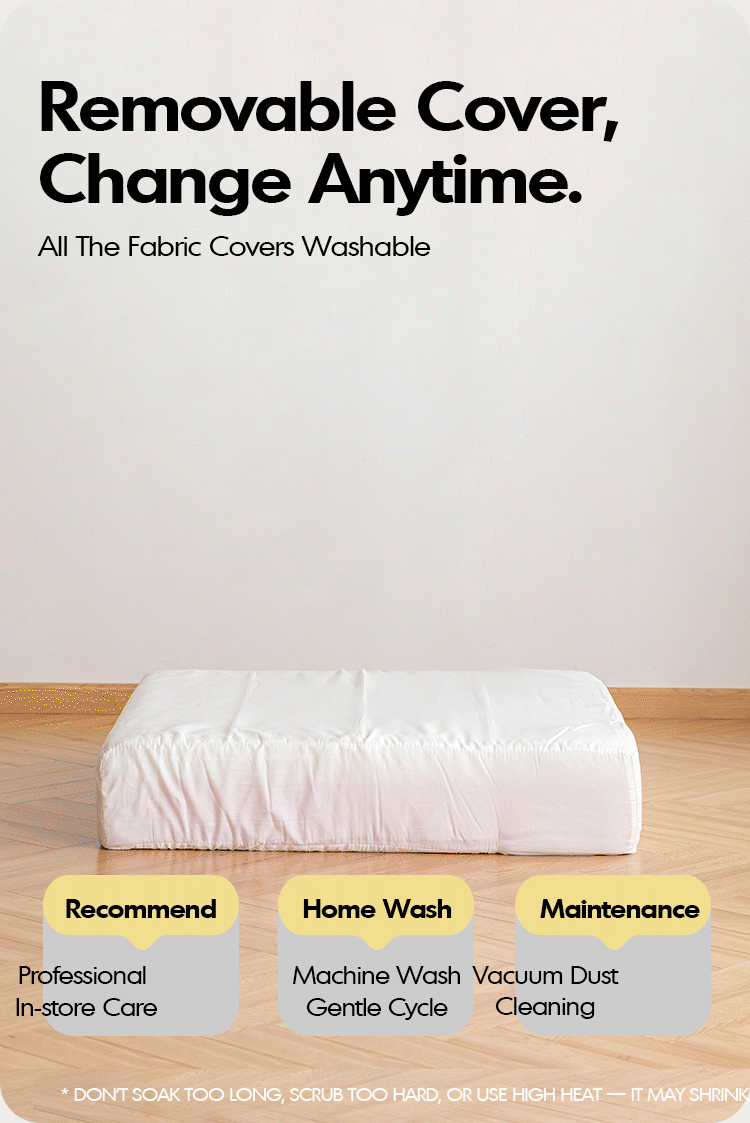 Scandinavian cat scratch resistant fabric modular 1 seater sofa tiered material variants.