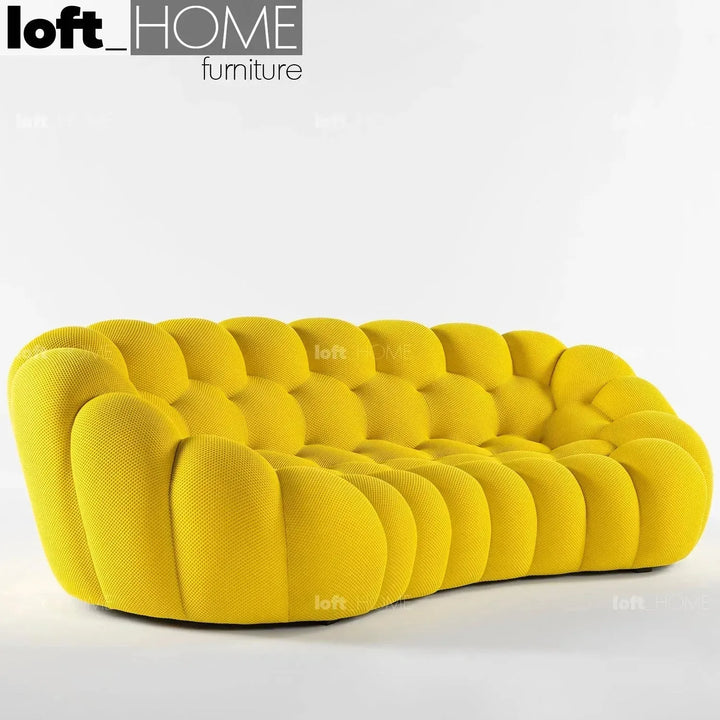 Contemporary fabric 3 seater sofa bubble situational feels.
