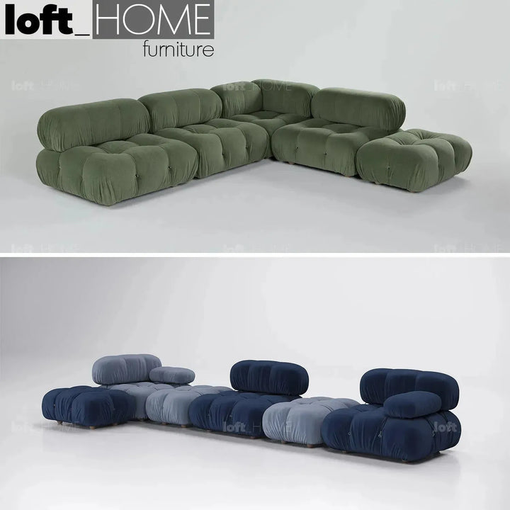 Contemporary fabric l shape sectional sofa camaleonda 3+l+ottoman in details.