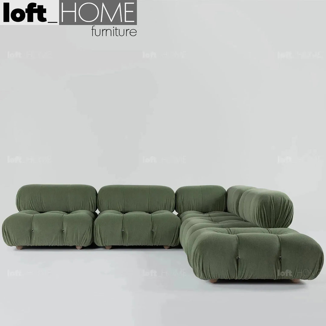 Contemporary fabric l shape sectional sofa camaleonda 3+l+ottoman with context.
