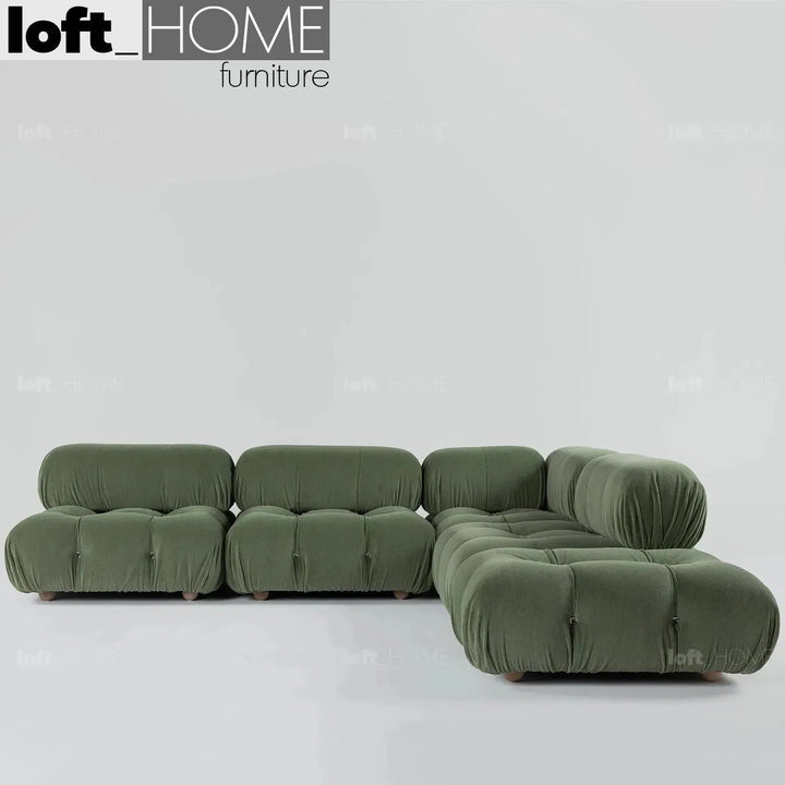 Contemporary fabric l shape sectional sofa camaleonda 3+l+ottoman with context.