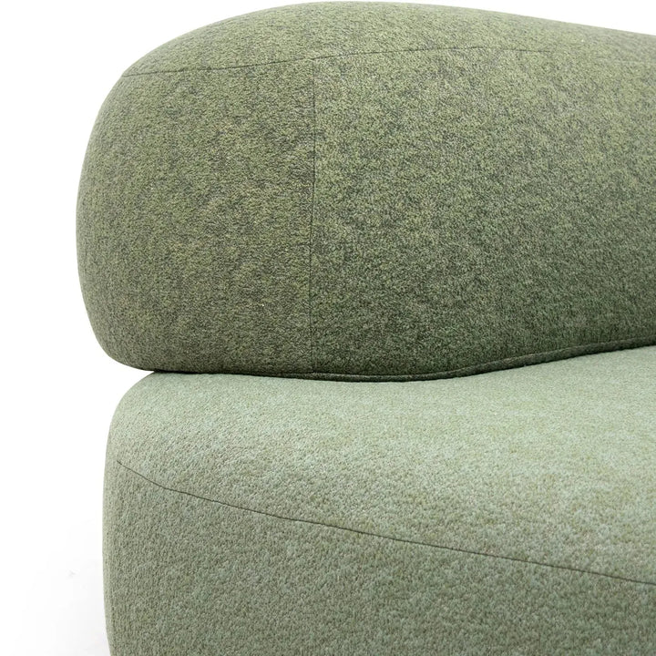 Contemporary fabric ottoman pebble detail 6.
