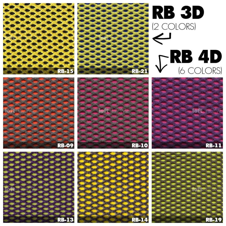 Contemporary fabric round ottoman bubble material variants.