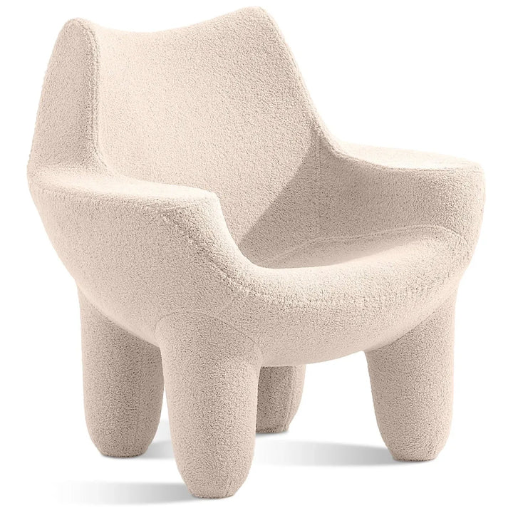 Cream boucle 1 seater sofa mibster detail 2.