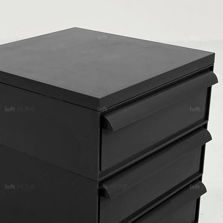 Contemporary plastic drawer cabinet truffle 4 drawer in details.
