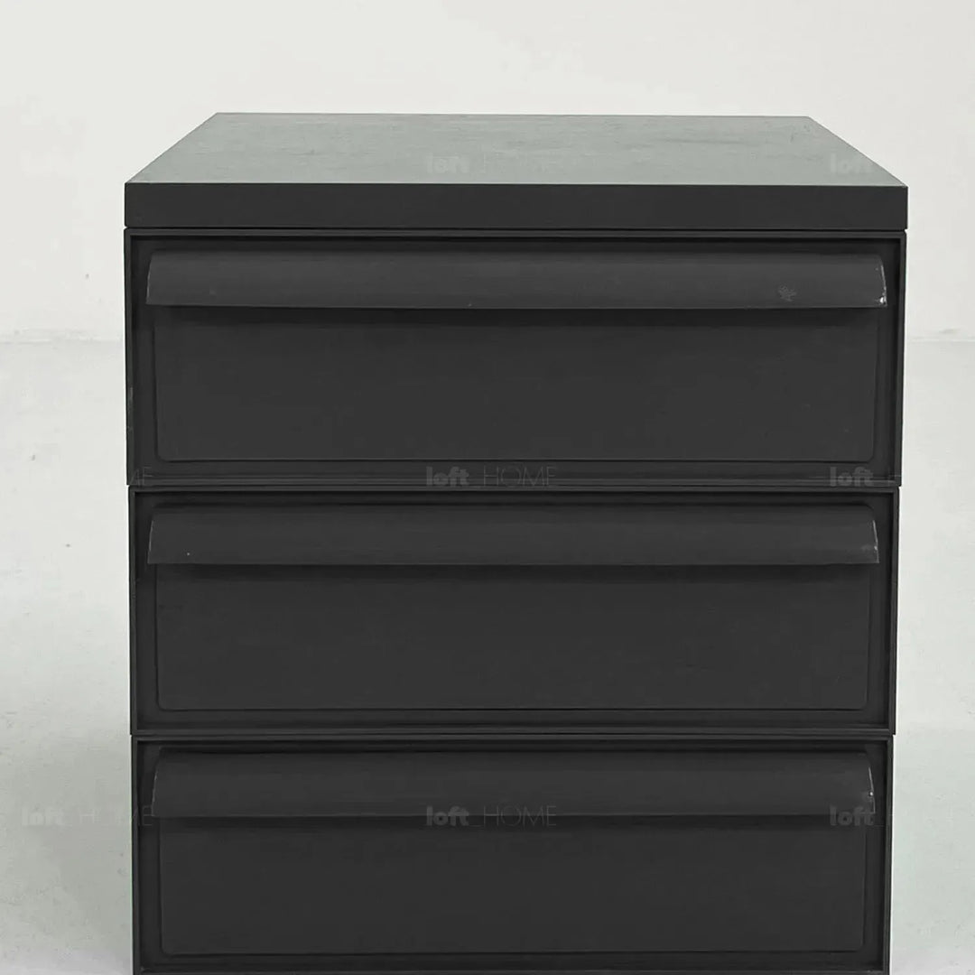 Contemporary plastic drawer cabinet truffle 4 drawer in real life style.