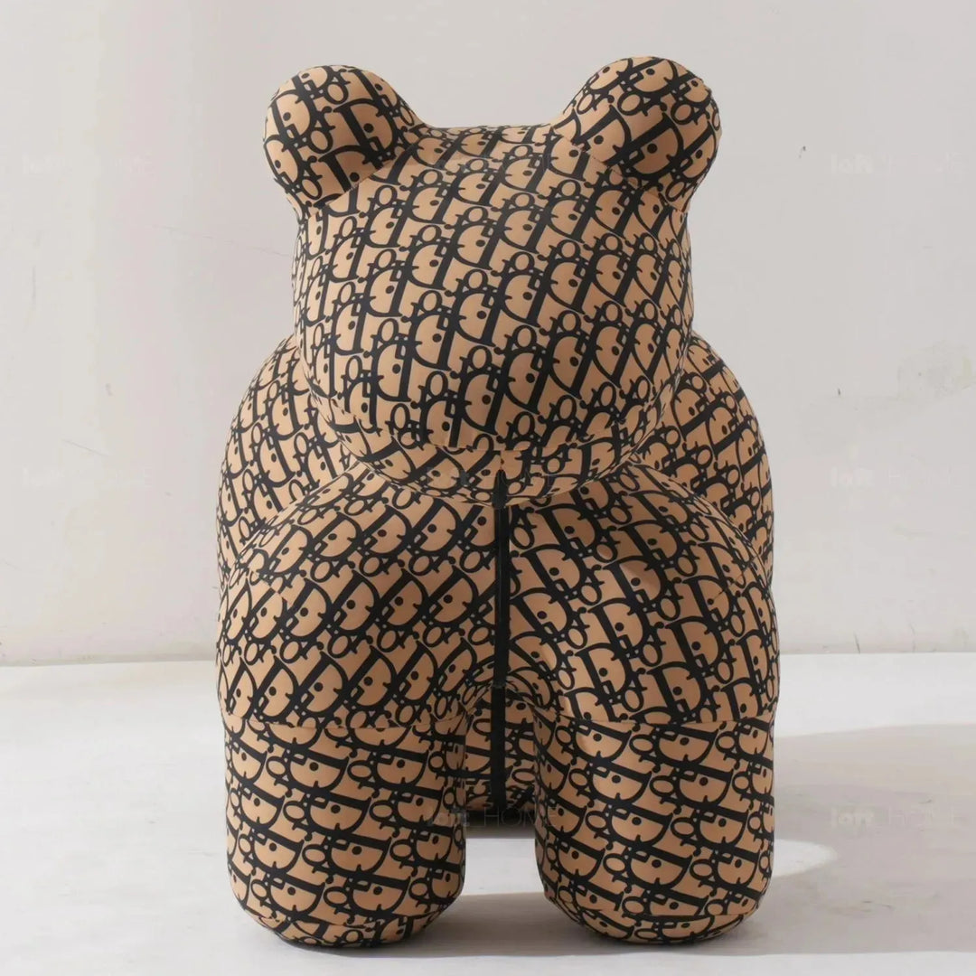 Contemporary polyethylene decor ottoman llama calf material variants.