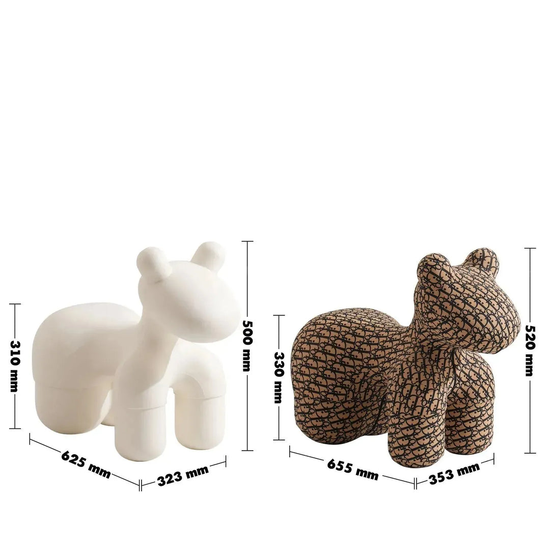 Contemporary polyethylene decor ottoman llama calf size charts.