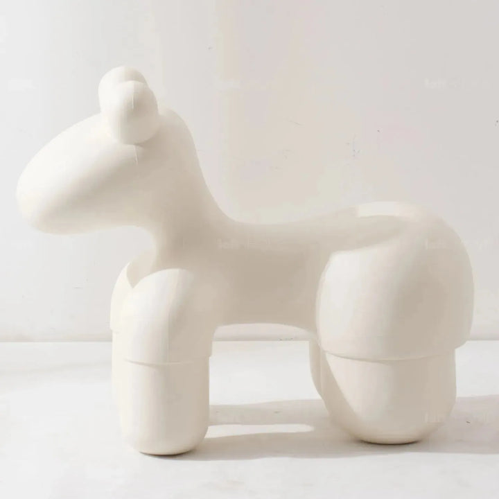 Contemporary polyethylene decor ottoman llama calf conceptual design.