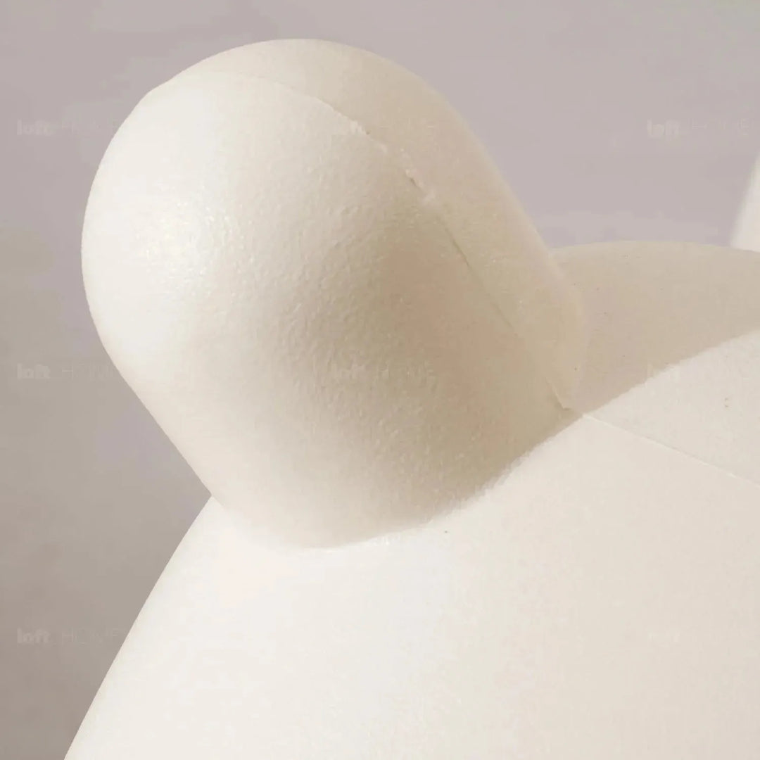 Contemporary polyethylene decor ottoman llama detail 1.