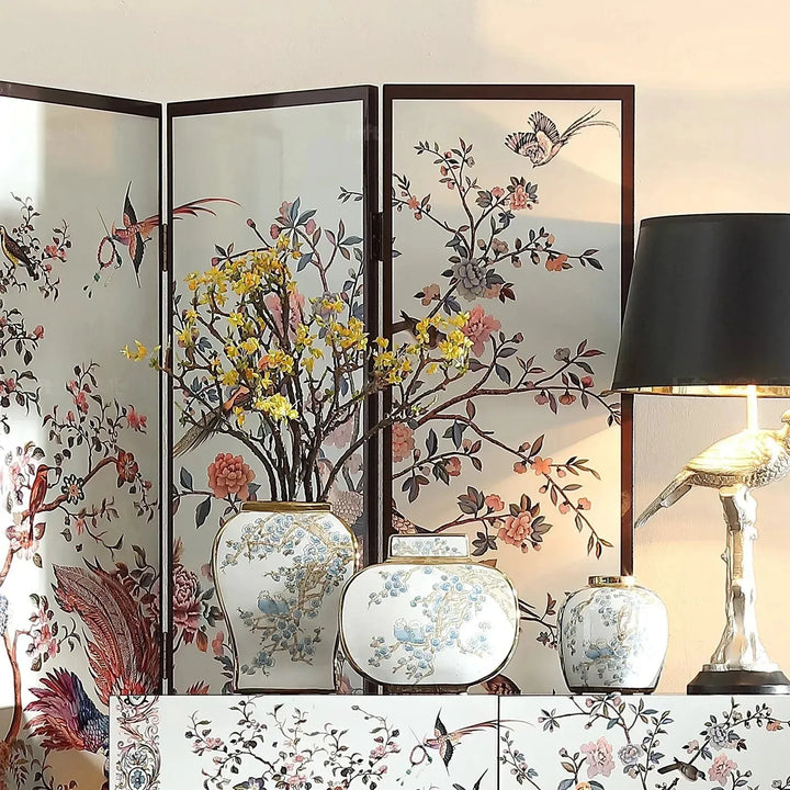 Eclectic wood divider noblenest with context.