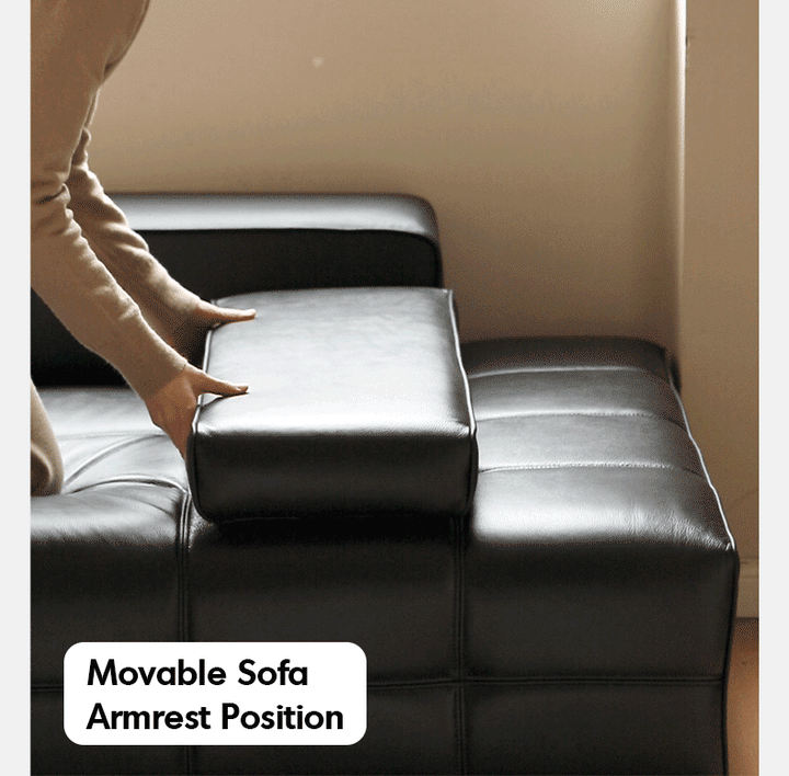 Contemporary Genuine Leather Sectional 5 Seater Sofa NEXUS