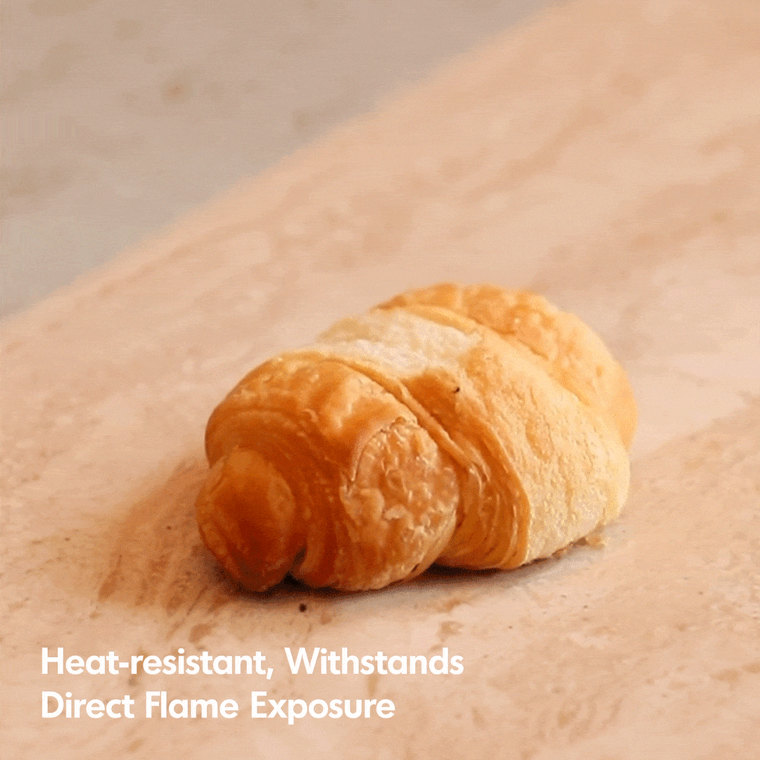 Scandinavian cherry wood sintered stone cabinet timeless in panoramic view.