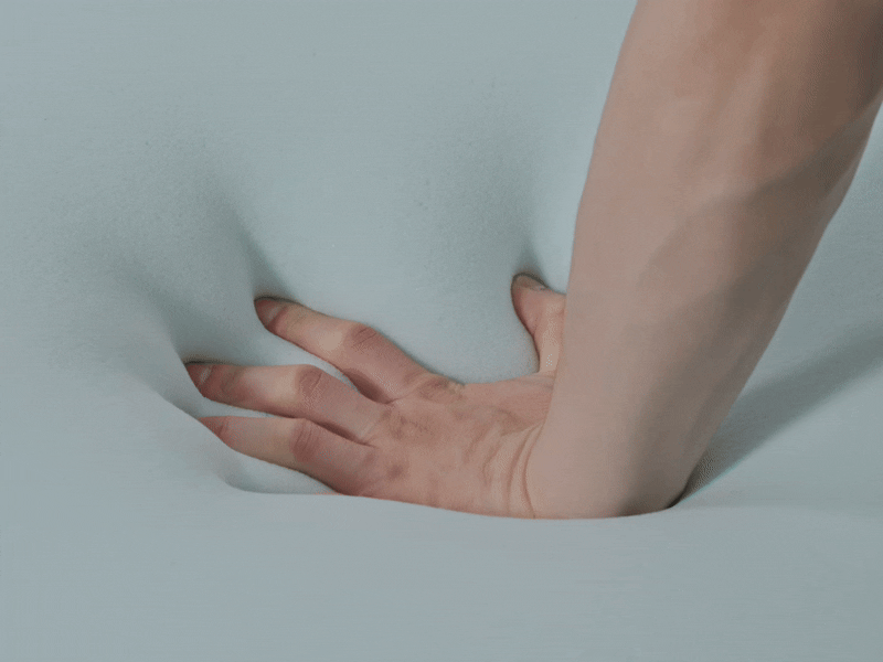 26cm pocket spring cooling skin mattress bluebox cube in real life style.