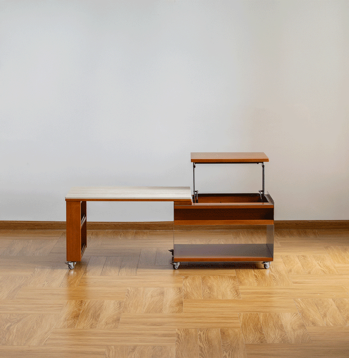 Vintage boxwood sintered stone lift-up coffee table silver wing color swatches.