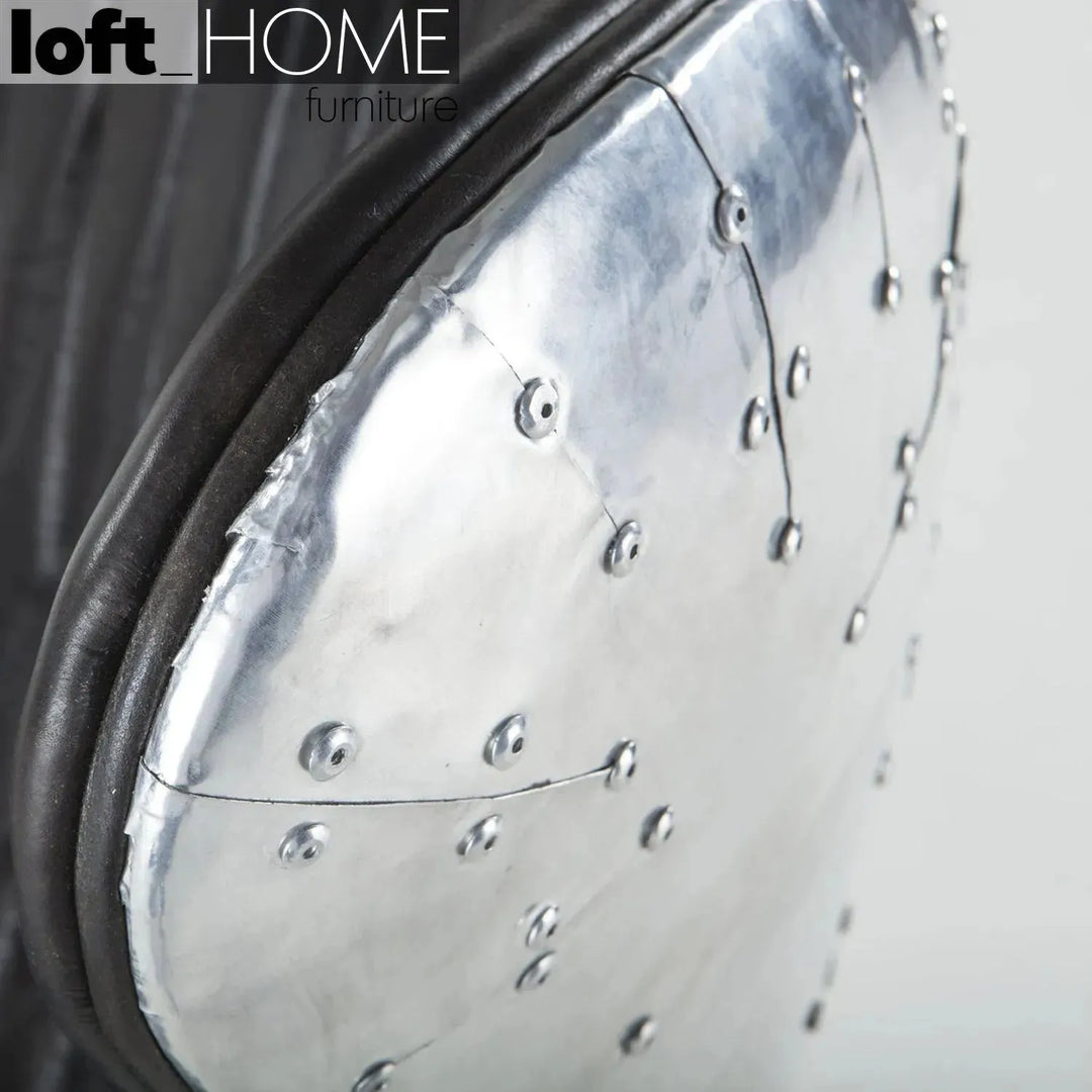 Industrial aluminium 1 seater sofa egg environmental situation.