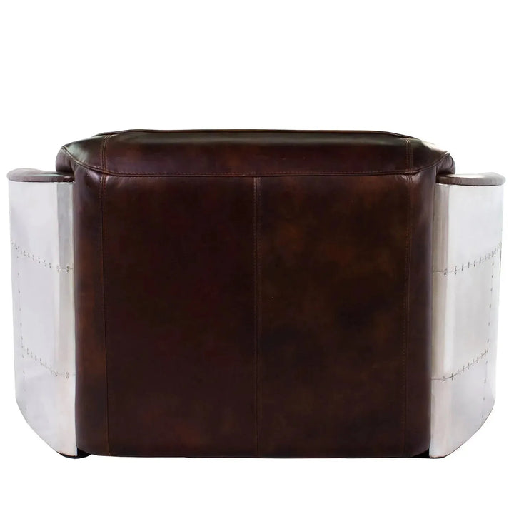 Industrial aluminium 2 seater sofa aircraft with context.