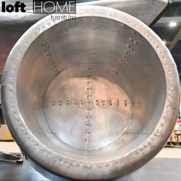 Industrial aluminium bar table aircraft conceptual design.