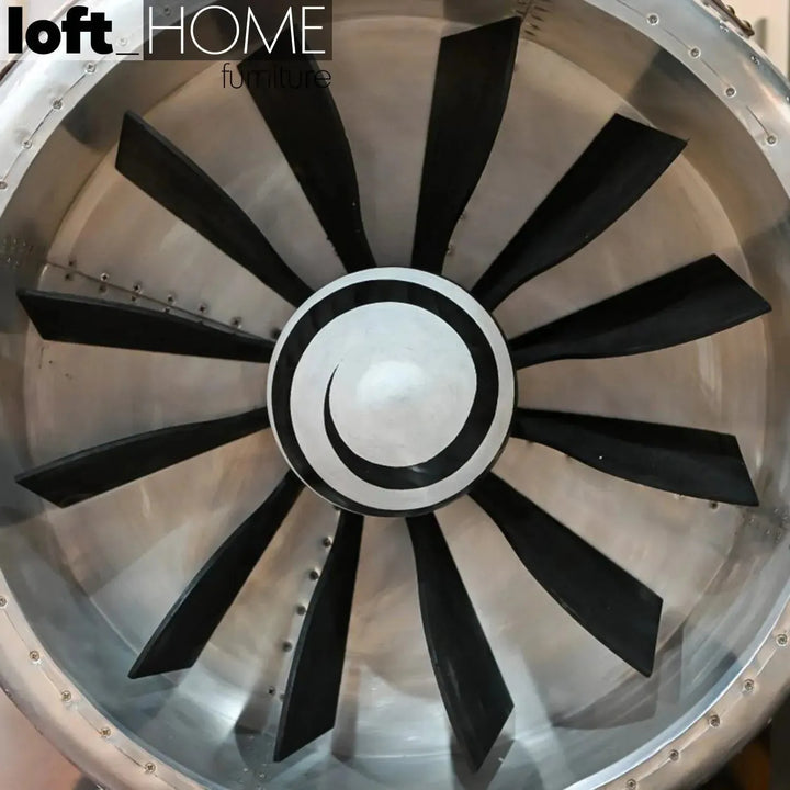 Industrial aluminium bar table aircraft in still life.