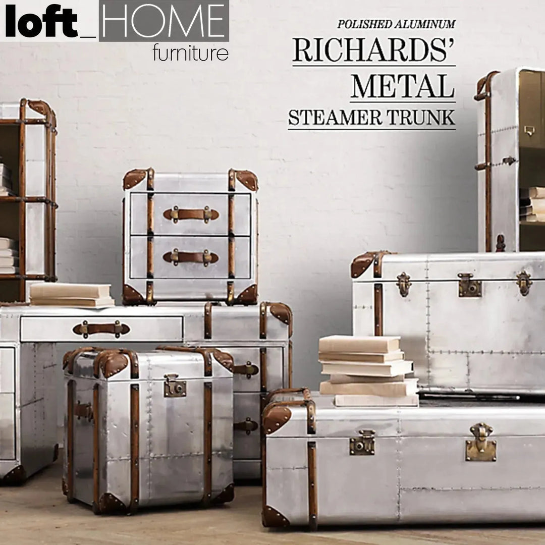 Industrial aluminium coffee table richards trunk environmental situation.