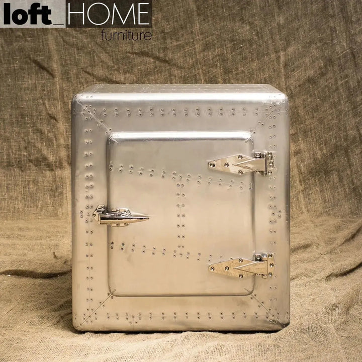 Industrial aluminium side table jetdoor color swatches.