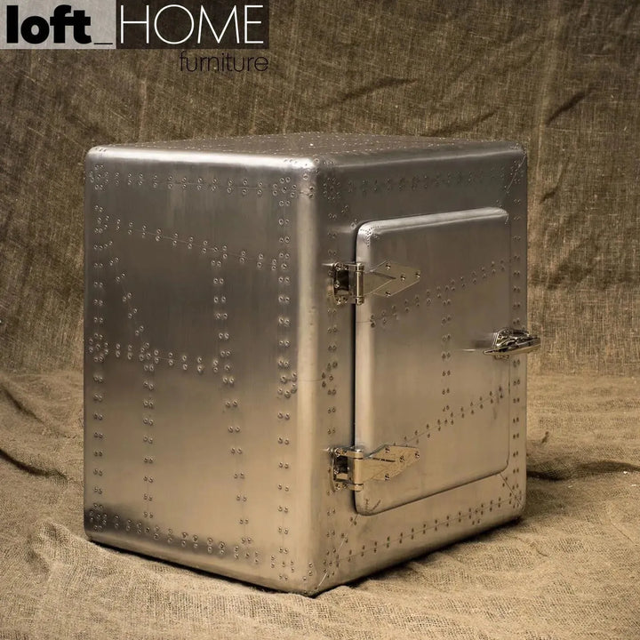 Industrial aluminium side table jetdoor primary product view.