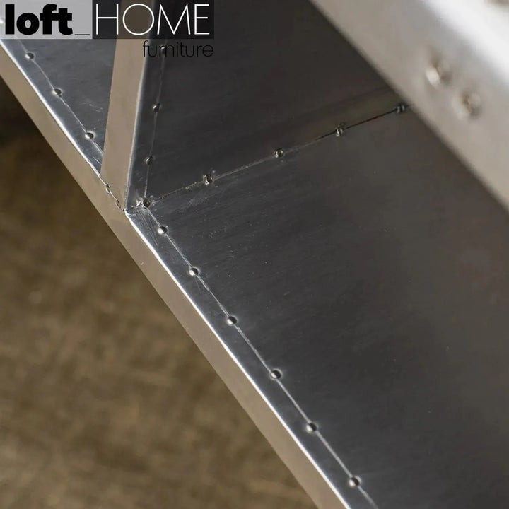 Industrial aluminium study table aircraft conceptual design.