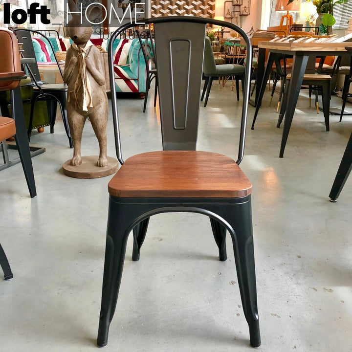 Industrial elm wood dining chair sanctum x situational feels.