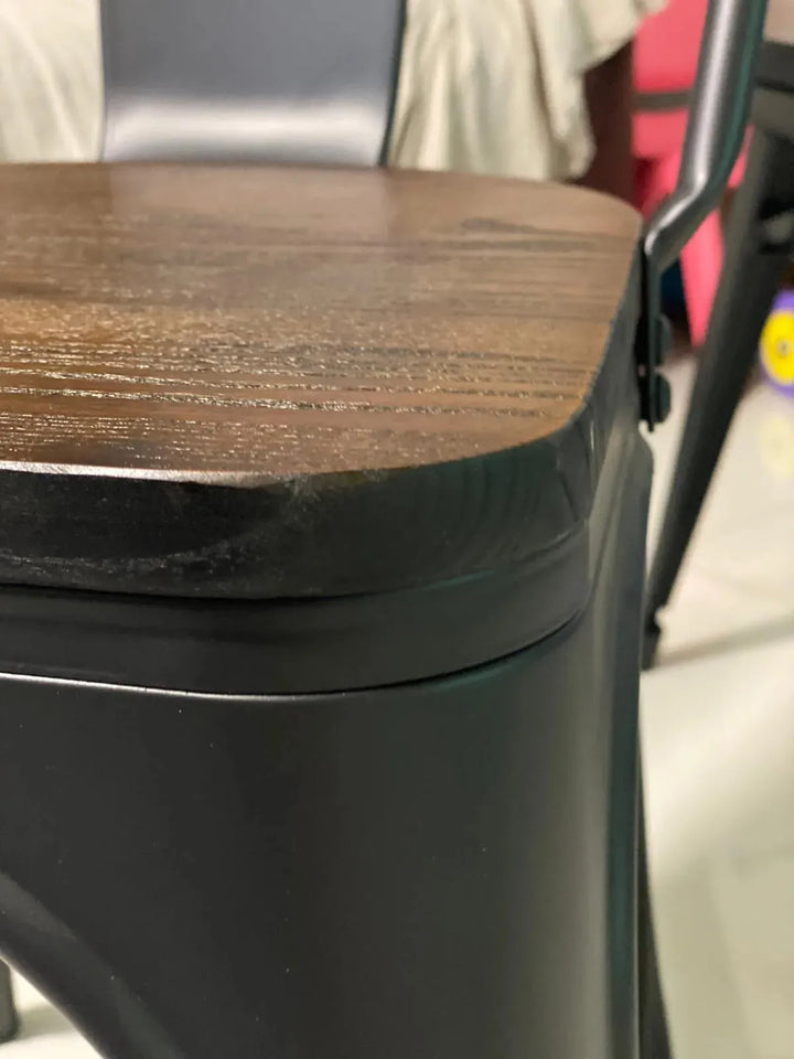 Industrial elm wood dining chair sanctum x detail 2.