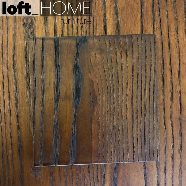 Industrial elm wood dining stool sanctum x material variants.