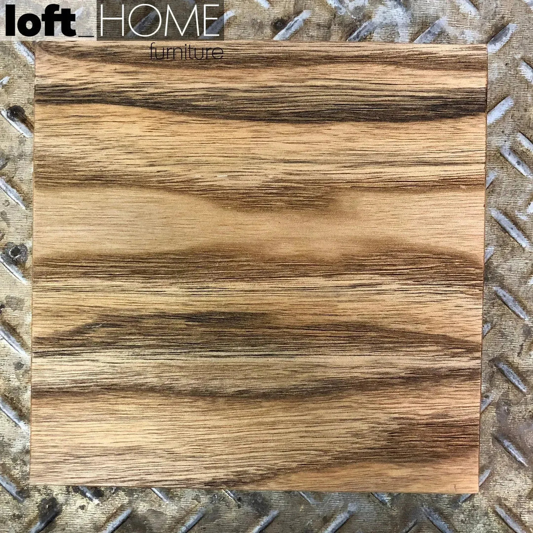 Industrial elm wood dining table sanctum x detail 8.