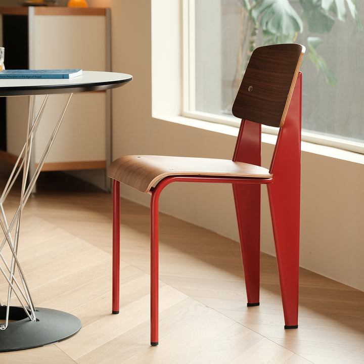 Industrial plywood dining chair standard primary product view.