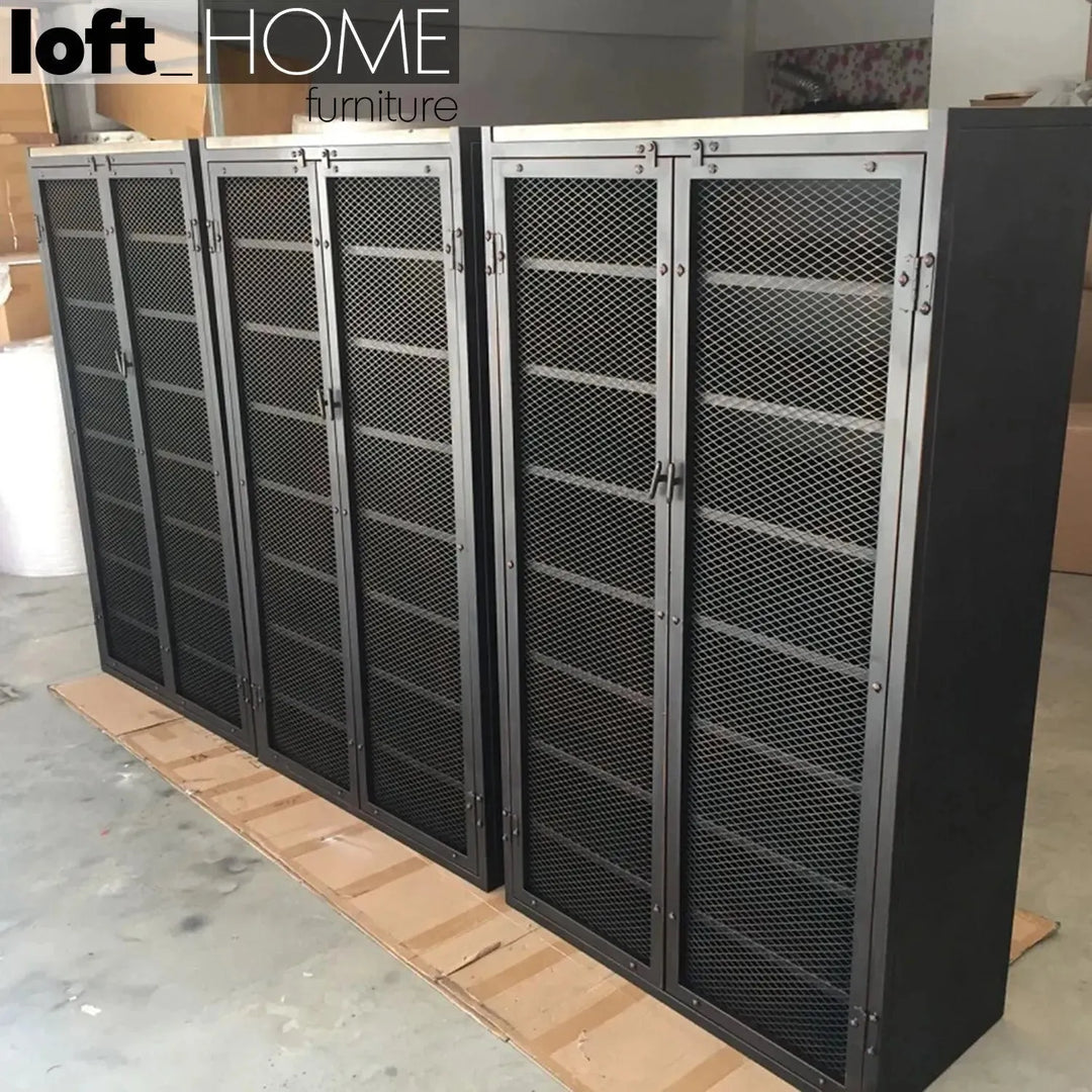 Industrial steel shoe cabinet mysteel material variants.