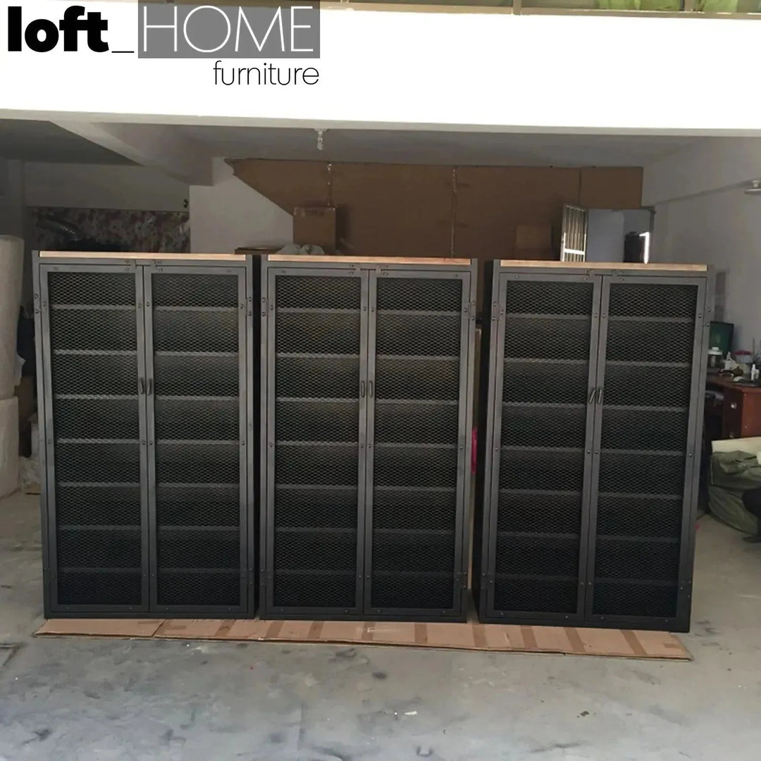 Industrial steel shoe cabinet mysteel color swatches.