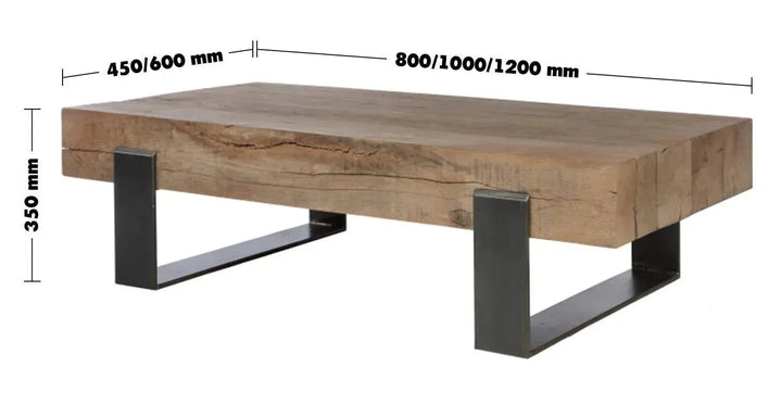 Rustic wood coffee table noer size charts.
