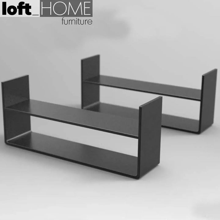 Rustic wood coffee table noer in panoramic view.