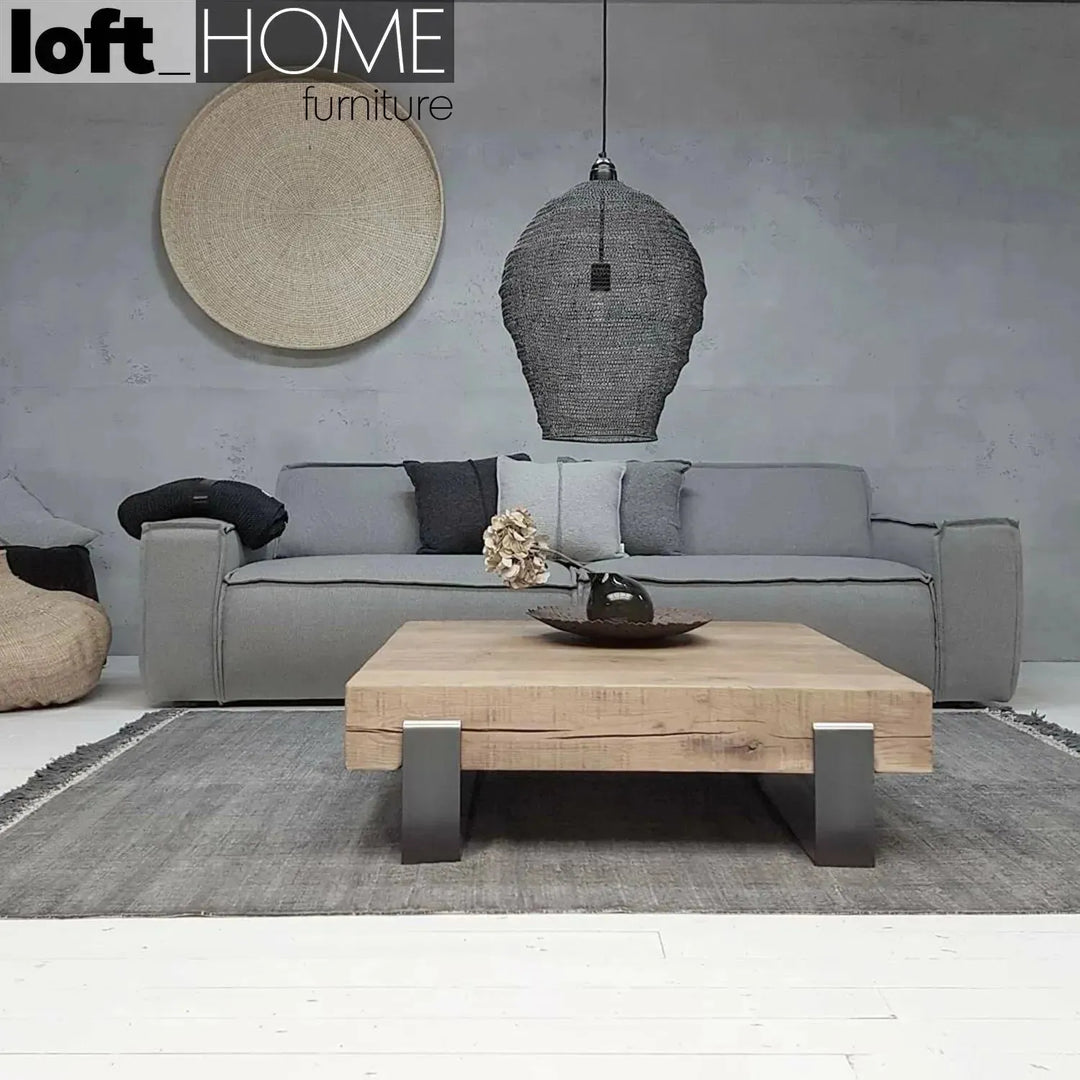 Rustic wood coffee table noer material variants.