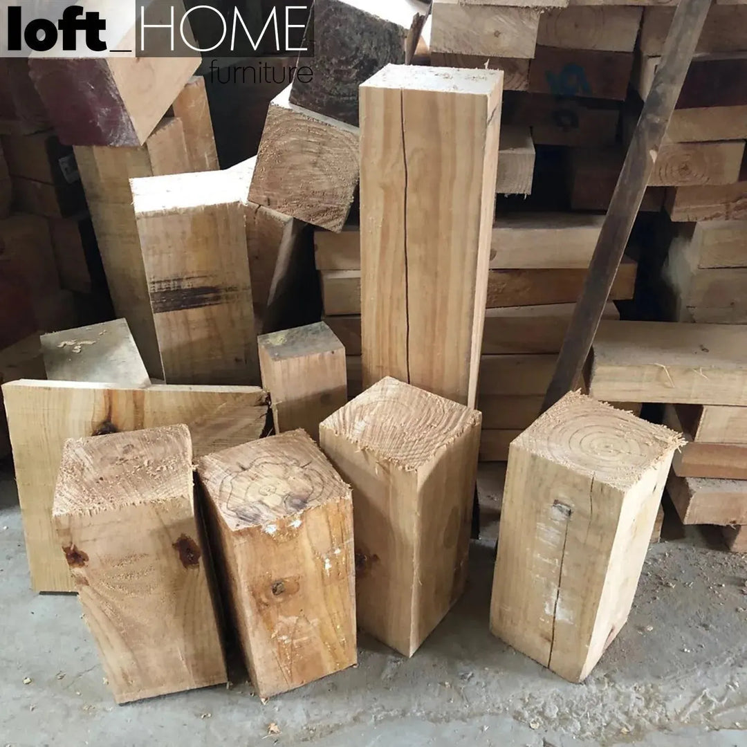 Rustic wood side table root situational feels.