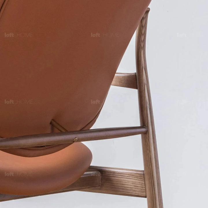 Japandi leather 1 seater sofa france environmental situation.