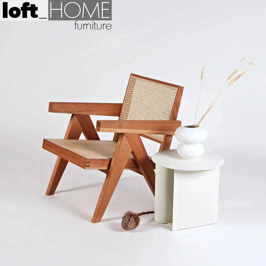 Scandinavian rattan 1 seater sofa chandigarh primary product view.