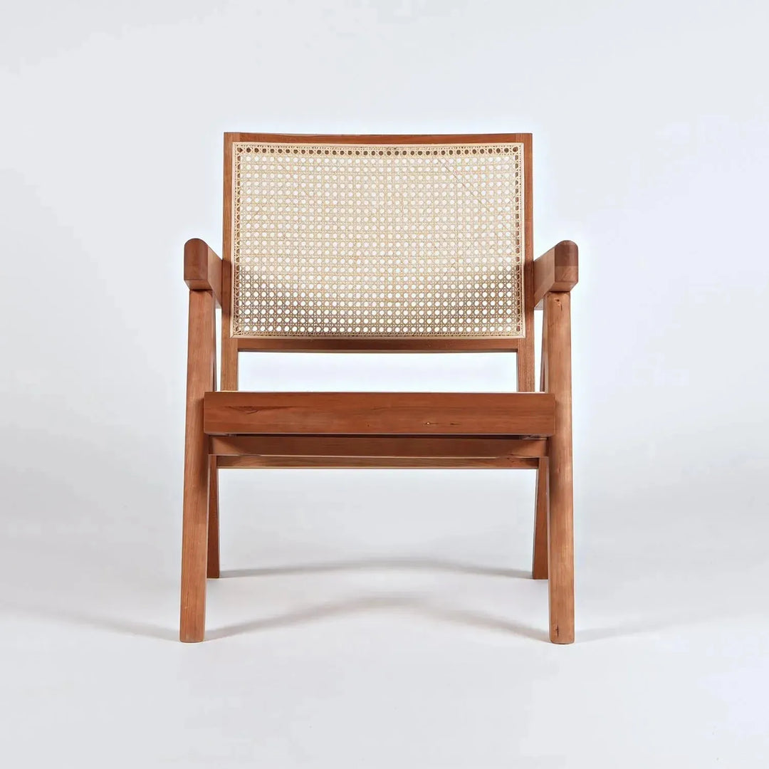 Scandinavian rattan 1 seater sofa chandigarh in details.