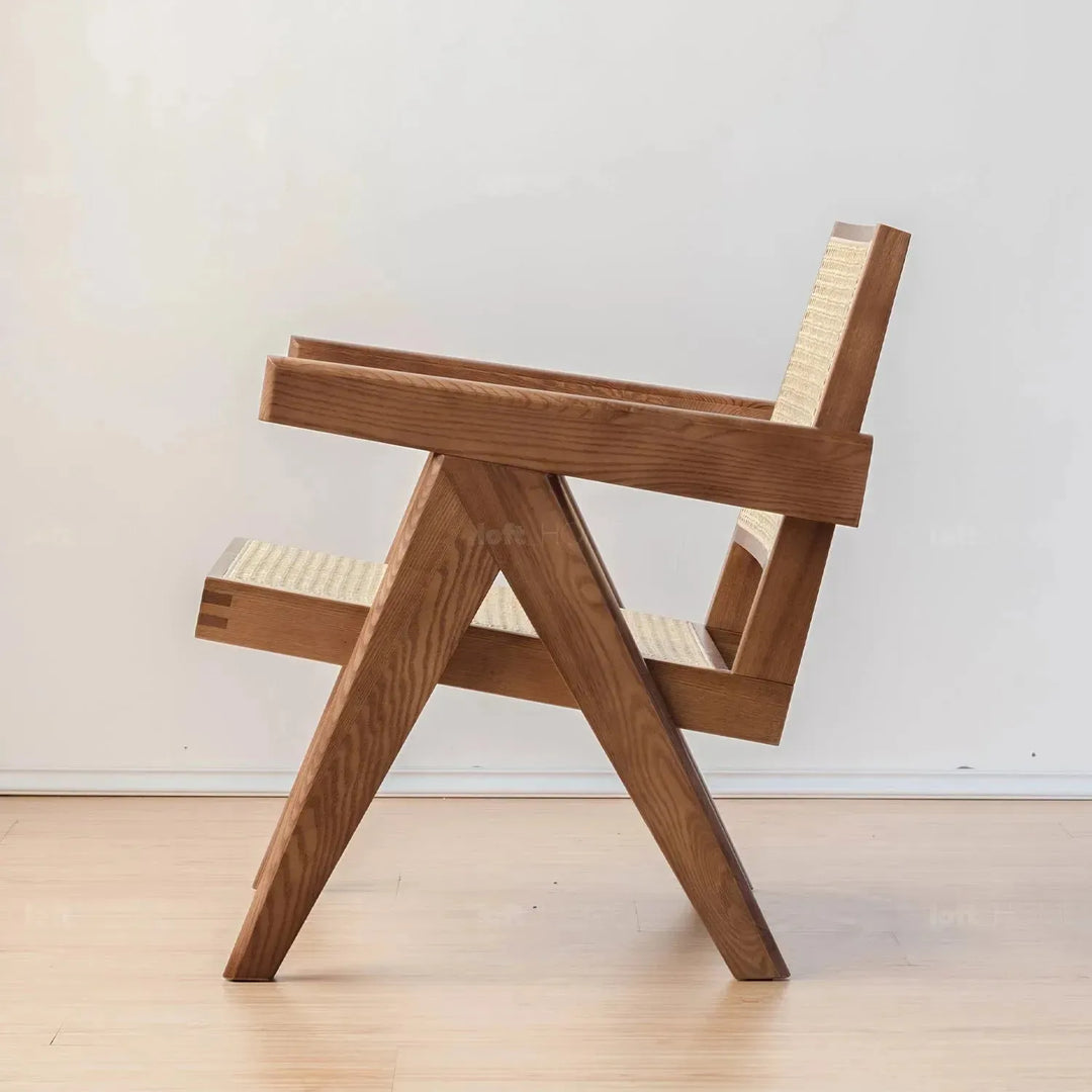 Scandinavian rattan 1 seater sofa chandigarh detail 2.