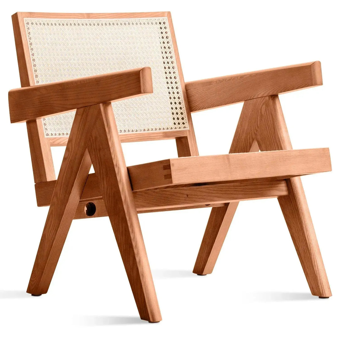 Scandinavian rattan 1 seater sofa chandigarh in white background.