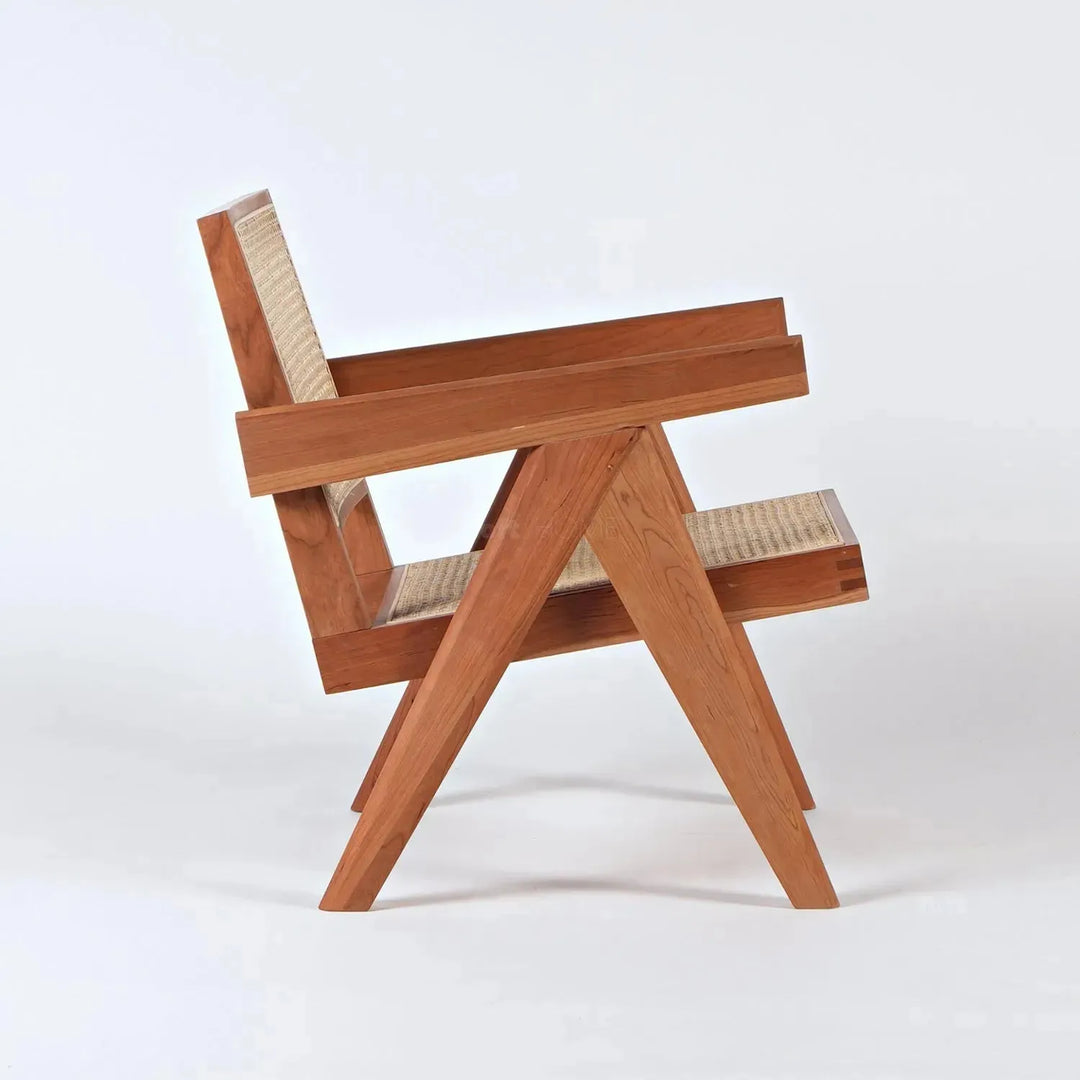 Scandinavian rattan 1 seater sofa chandigarh in panoramic view.